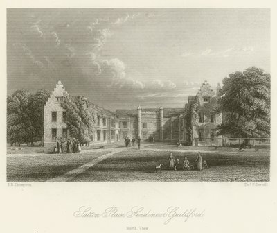 Sutton Place, Send, près de Guildford, vue nord - English School