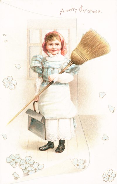 Balayer la maison, Carte de Noël - English School