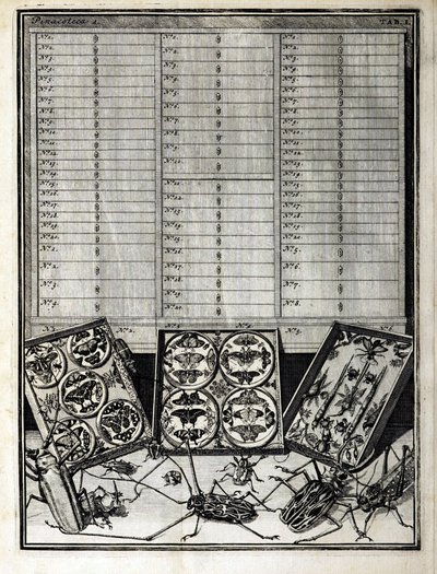 Tableau 1 de Elenchus Tabularum par Levin Vincent (1658-1727) 1719 - English School