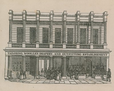 Établissement de tailleur, draperie en laine et habillement - English School