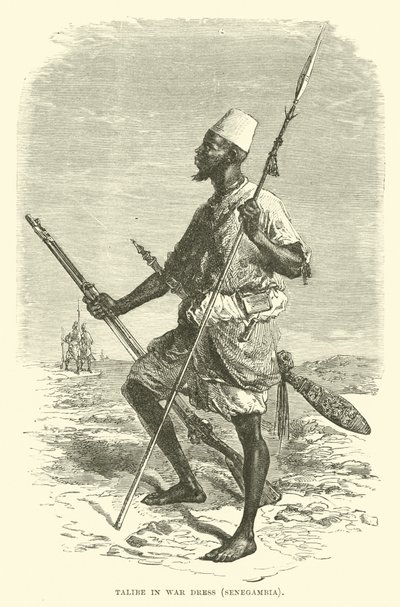 Talibe en tenue de guerre, Sénégambie - English School