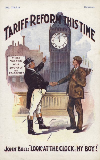 Réforme tarifaire cette fois-ci (lithographie couleur) - English School