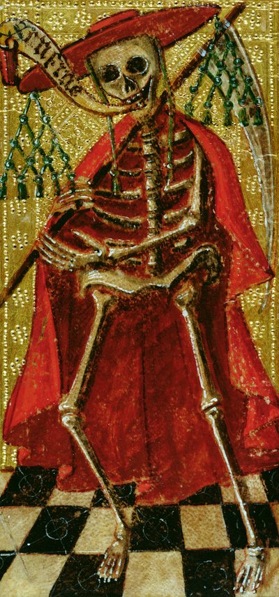 Carte de tarot représentant la Mort - English School