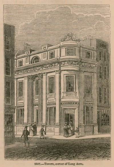 Taverne, coin de Long Acre, Londres - English School