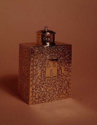 Boîte à thé, décorée dans le style de Gribelin, vers 1700 - English School