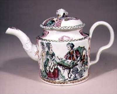 Théière, avec inscription 