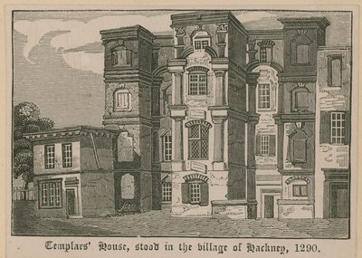 Maison des Templiers, située dans le village de Hackney, 1290 - English School