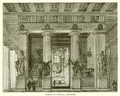 Temple à Olympie, restauré - English School