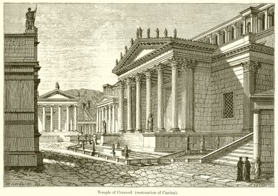 Temple de la Concorde (restauration de Canina) - English School