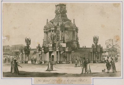 Temple de la Concorde érigé pour la Paix de 1814 - English School
