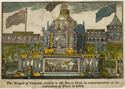 Temple de la Concorde pour célébrer la paix de 1814 - English School