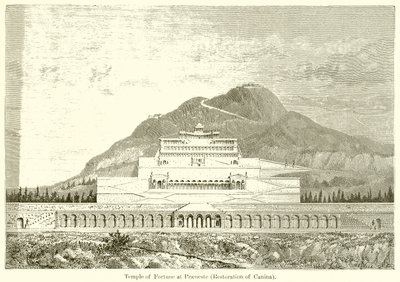 Temple de la Fortune à Préneste (restauration de Canina) - English School