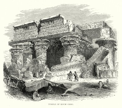 Temple de Koum Ombo (gravure) - English School