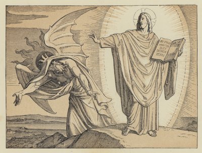 La tentation du Christ (gravure) - English School