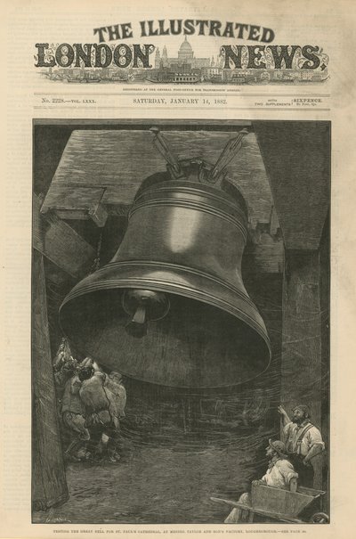 Test de la grande cloche pour la cathédrale Saint-Paul - English School