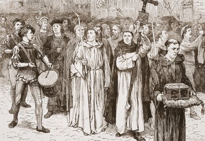 Procession de Tetzel, illustration de L