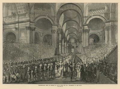 Visite de remerciement du roi George III à la cathédrale Saint-Paul - English School