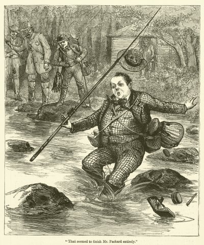 "Cela semblait finir complètement M. Packard" (gravure) - English School