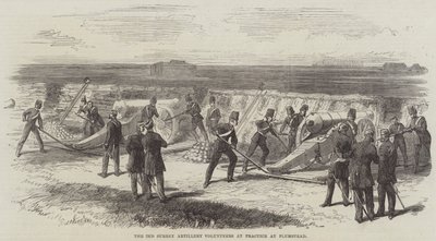 Les volontaires de la 2e artillerie du Surrey à l