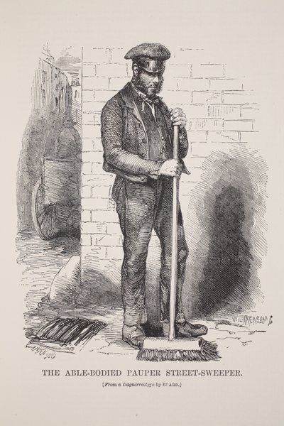 Le balayeur de rue valide, d