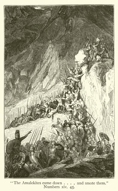 Les Amalécites descendirent... et les frappèrent, Nombres, xiv, 45 - English School