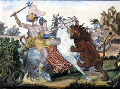 Les Amazones, vers 1830 - English School