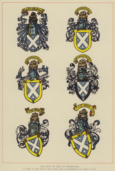 Les Armoiries de Haig de Bemersyde - English School