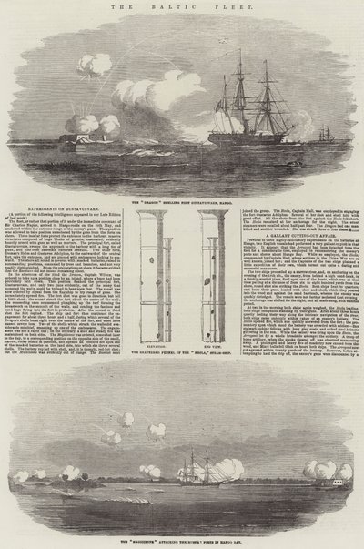 La flotte baltique (gravure) - English School