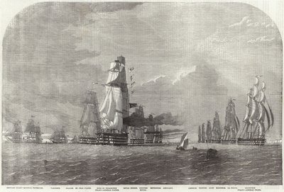 La flotte baltique se dirigeant vers le détroit de Douvres - English School