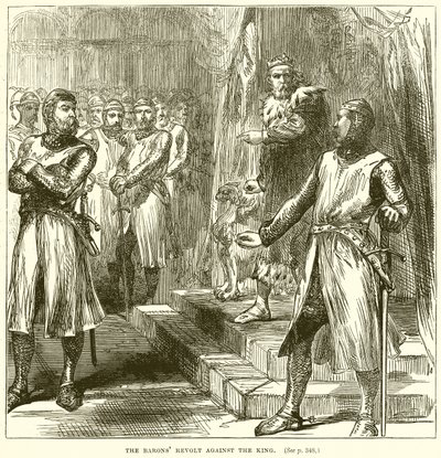 La révolte des barons contre le roi - English School