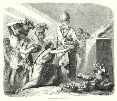 Le Panier des prémices (gravure) - English School
