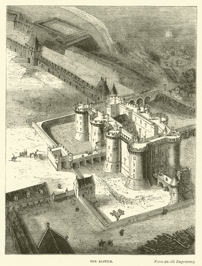 Le Bastile (gravure) - English School