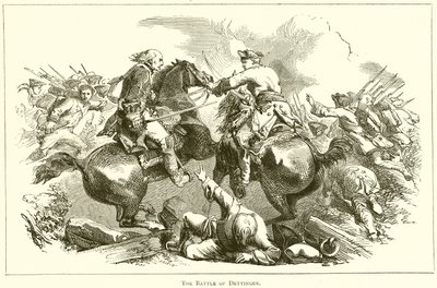 La Bataille de Dettingen - English School