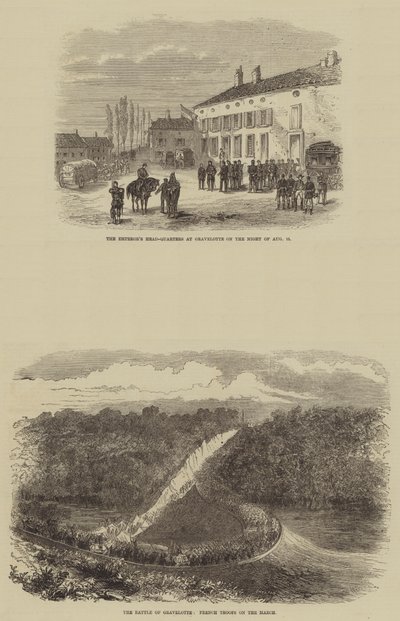 La bataille de Gravelotte (gravure) - English School