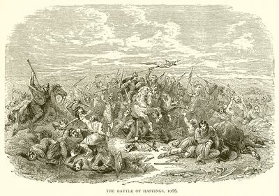 La bataille de Hastings, 1066 - English School