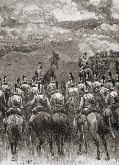La bataille de Königgrätz alias la bataille de Sadowa, Sadová, ou Hradec Králové, près de Sadová, Bohême - English School