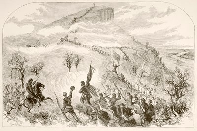 La bataille de Lookout Mountain (lithographie) - English School