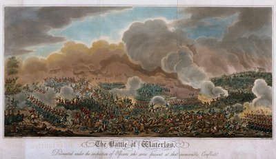La bataille de Waterloo, 1815, 1817 - English School