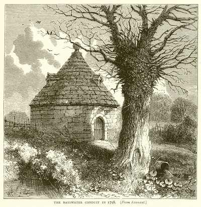 Le conduit de Bayswater en 1798 - English School