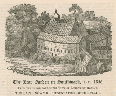 Le Bear Garden à Southwark, AD 1648 - English School