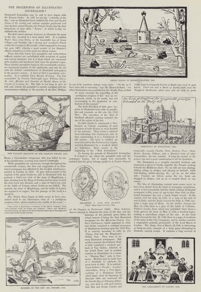 Les débuts du journalisme illustré - English School
