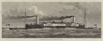 Le navire-salon Bessemer pour traverser la Manche (gravure) - English School