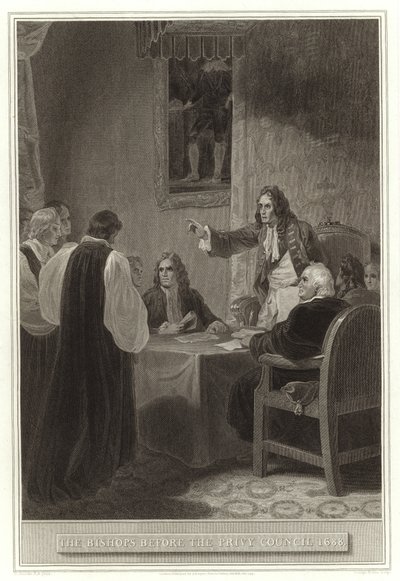 Les évêques devant le Conseil privé 1688 - English School