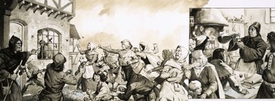 La peste noire balaie l