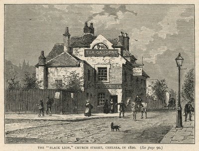Le pub Black Lion à Chelsea - English School
