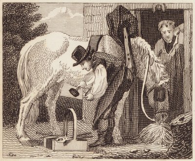 La Forge (gravure) - English School