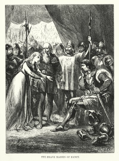 La brave jeune fille de Nancy (gravure) - English School