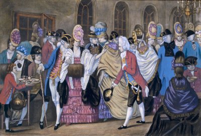 La Manufacture de pain et de beurre, ou les Humeurs de Bagnigge Wells, pub. Par Carington Bowles, 1772 - English School