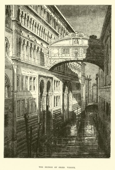 Le Pont des Soupirs, Venise - English School