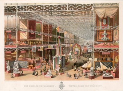 Le Département Britannique, Vue depuis le Transept, Grande Exposition, 1851 - English School